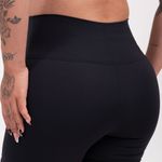 Conjunto Short Fitness Cintura Alta Preto Básic JuPxt