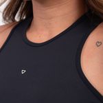 Conjunto Short Fitness Cintura Alta Preto Básic JuPxt