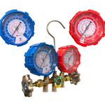 Manifold Gas Analogico Gas R134 R22 R404 R407 Mangueira 90cm Friven CT 536G-B