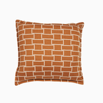 Capa de Almofada Tricô Mosaico Duplo 50x50 |  Whisky, Creme