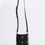 Bolsa Alexia Couro Tressê | Preta