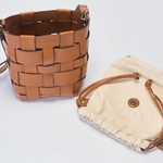 Bolsa Alexia Couro Tressê | Whisky
