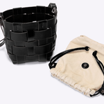 Bolsa Alexia Couro Tressê | Preta