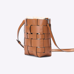 Bolsa Alexia Couro Tressê | Whisky
