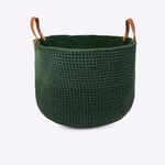 Cesto Corda Náutica Grande 50Dx35H | Verde Musgo