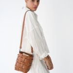 Bolsa Alexia Couro Tressê | Preta