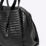 Bolsa Inês Couro Tressê | Preto