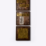 Quadro Mosaico Madeira | Folha de Ouro
