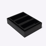 Bandejas Organizadoras 4 peças 30x22x6H | Preto