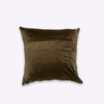 Capa de Almofada Veludo Canoa 50x50 | Verde
