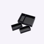 Bandejas Organizadoras 4 peças 30x22x6H | Preto
