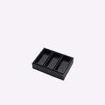 Bandejas Organizadoras 4 peças 30x22x6H | Preto