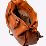 Bolsa Marcela Couro Plume | Chesnut