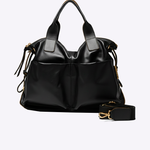 Bolsa Louise Couro  | Preto, Dourado