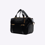 Bolsa Mini Lívia Tecido Tecnológico | Preto, Ouro