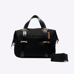Bolsa Mini Lívia Tecido Tecnológico | Preto, Ouro