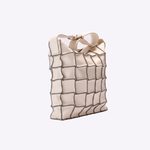 Bolsa Janis Carteiro Couro Patchwork | Off White, Preto