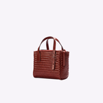 Bolsa Tote Audrey Mini Couro Tressê | Café