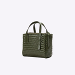 Bolsa Tote Audrey Mini Couro Tressê | Militar