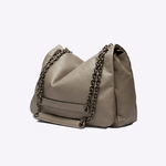 Bolsa Genevive Couro | Grigio, Ônix