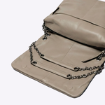 Bolsa Genevive Couro | Grigio, Ônix