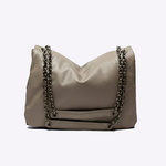 Bolsa Genevive Couro | Grigio, Ônix