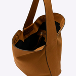 Bolsa Victoria Couro Camurça | Caramelo