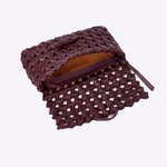 Bolsa Nádia Couro Tressê Nó | Açaí
