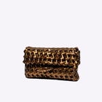 Bolsa Nádia Couro Tressê Nó | Bronze