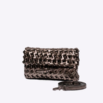 Bolsa Nádia Couro Tressê Nó | Pewter