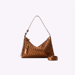 Bolsa Mini Solange Couro Tressê Tela | Bronze
