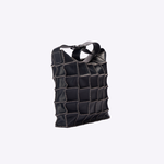 Bolsa Janis Carteiro Couro Patchwork | Preto, Cru