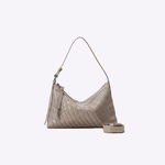 Bolsa Mini Solange Couro Tressê Tela | Khaki