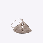 Bolsa Mini Solange Couro Tressê Tela | Khaki