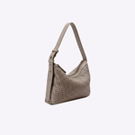 Bolsa Mini Solange Couro Tressê Tela | Khaki