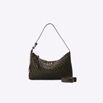 Bolsa Mini Solange Couro Tressê Tela | Militar