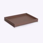 Bandeja Cube Fundo Laqueado 47x33x6h | Taupe