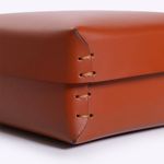 Caixa Soft Couro Ecosola 15x15x9h | Conhaque