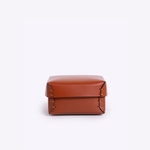 Caixa Soft Couro Ecosola 15x15x9h | Conhaque
