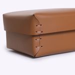 Caixa Soft Couro Ecosola 15x15x9h | Mascavo