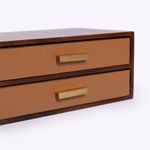 Cômoda com 2 Gavetas 25x15x12h | Imbuia, Mascavo