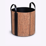 Cesto Cortiça Redondo 34x35h | Preto, Cortiça Natural