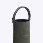 Porta Vinho em Camurça | Verde