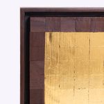 Quadro Mosaico Madeira | Folha de Ouro