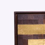 Quadro Mosaico Madeira | Folha de Ouro