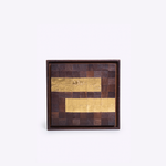 Quadro Mosaico Madeira | Folha de Ouro