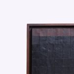 Quadro Mosaico Madeira 30,5x40 | Ouro, Preto