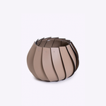 Terrário Hélice Vidro e Ecosola | Taupe