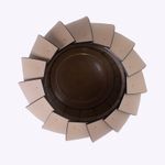 Vaso Hélice Cilindro Ecosola 16,5x17h | Taupe
