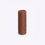 Vaso Onda Maia Vidro e Couro 9x24h | Whisky